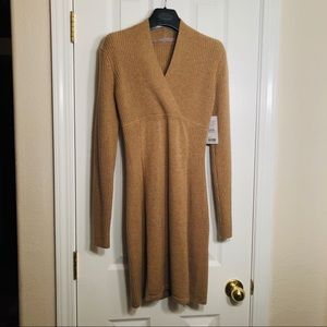 Athleta camel toned performance sweater dress. XXS